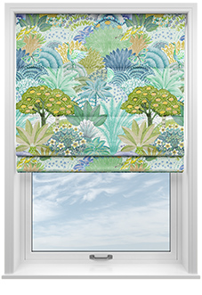 Kolkata Velvet, Spring Mist - Twist&Fit Roman Blind